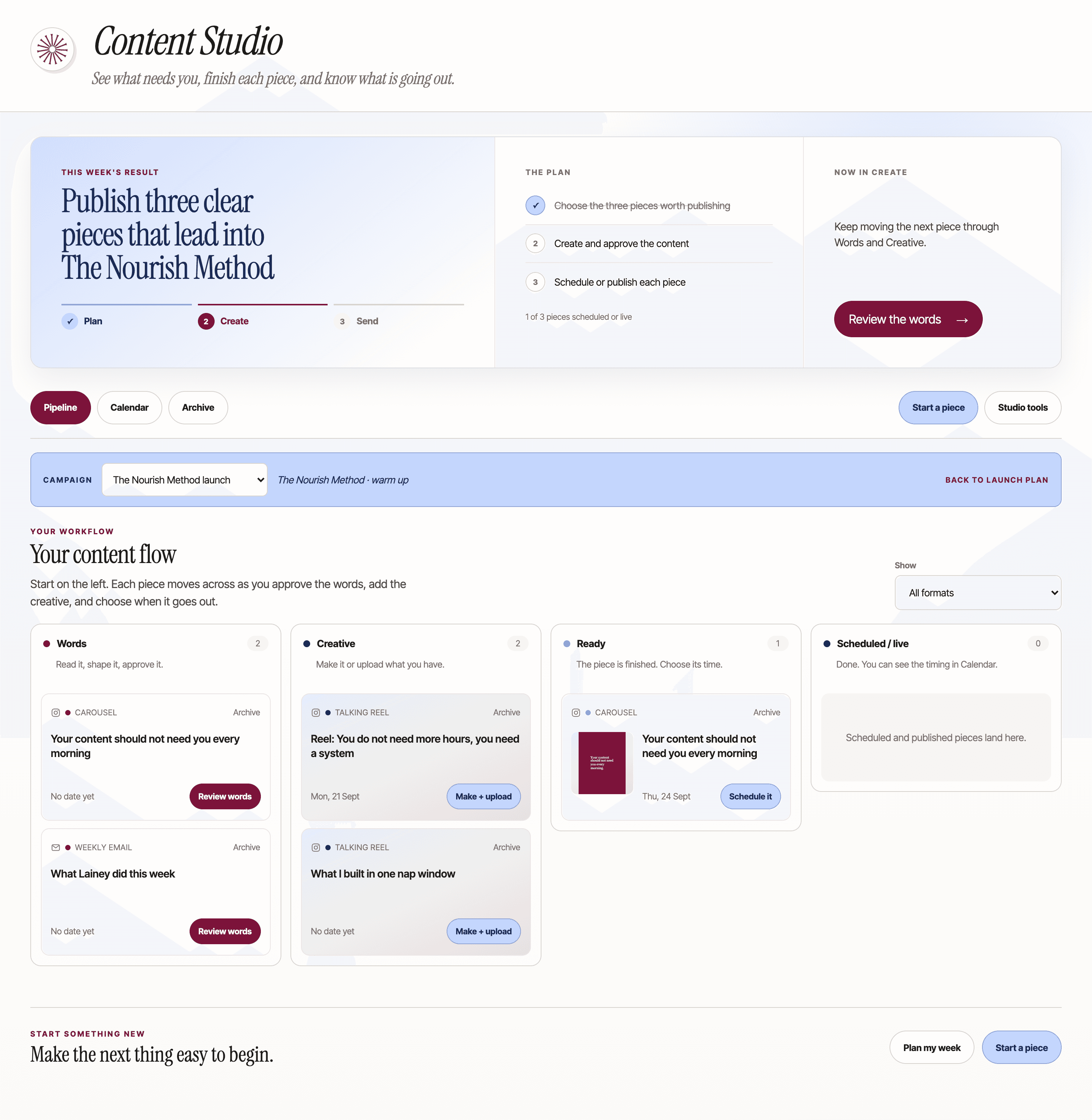 Lainey Content Studio for turning ideas into business content